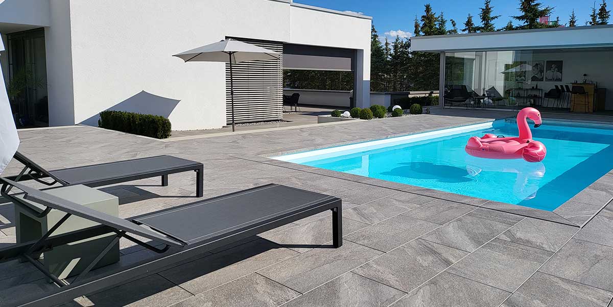 Gres spessorato ETNA DARK GREY 40x80x2 cm - da pavimentazione e rivestimento