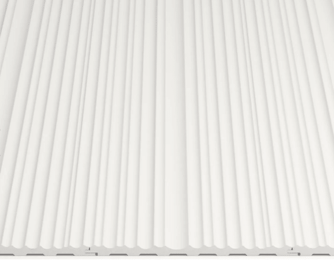 MOOVE.URBAN/Classic- Rivestimento a posa immediata - Finitura Milky White- Doga Golden 11x206x2800mm