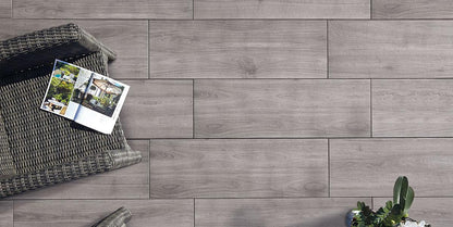Gres spessorato WOOD HARENA HOLZ GRIGIO 40x120x2 cm