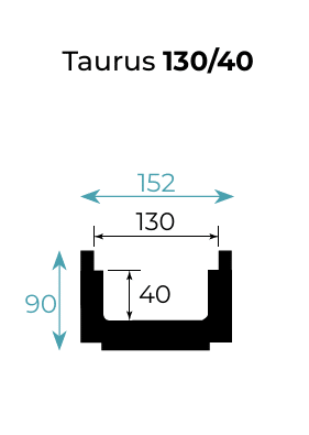 Taurus 130/40 - Canaletta di scolo