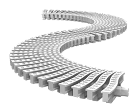 Griglia Snake Bianca 130 - per canaletta 130