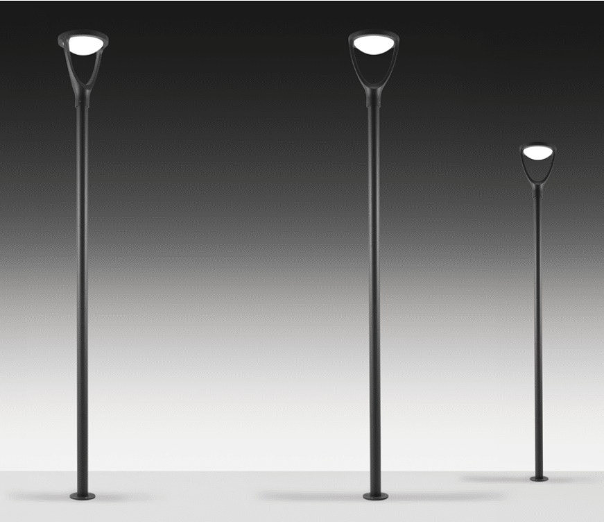 PARK - Lampada da appoggio/ Testa palo per ampie aree esterne - colore Antracite