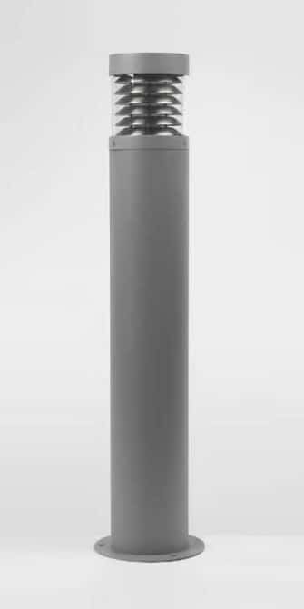 BARBADOS - Lampada testa palo per ampie aree esterne - colore Grigio o Ruggine