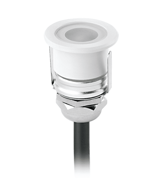 MICROLED - Faretto da incasso tondo a terra con dimensioni ridotte - Colore Acciaio o Bianco