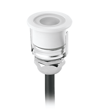 MICROLED - Faretto da incasso tondo a terra con dimensioni ridotte - Colore Acciaio o Bianco