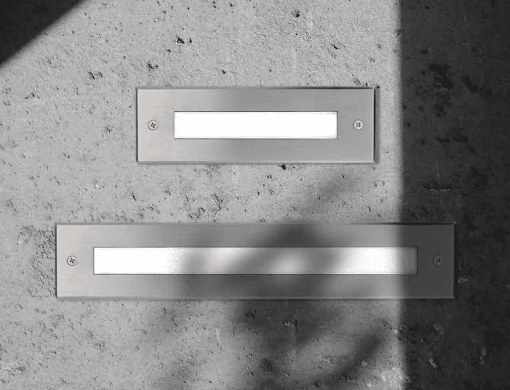 SKIN - Faretto da incasso a parete tondo - Small 3W o Big 5W - Finitura Acciaio