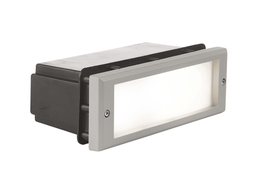 JOKER Diffuser- Faretto da incasso a parete con vetro a vista o griglia antiabbagliamento - Colore Grigio