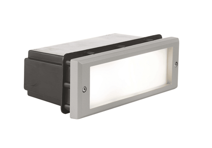 JOKER Diffuser- Faretto da incasso a parete con vetro a vista o griglia antiabbagliamento - Colore Grigio