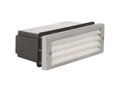 JOKER Diffuser- Faretto da incasso a parete con vetro a vista o griglia antiabbagliamento - Colore Grigio