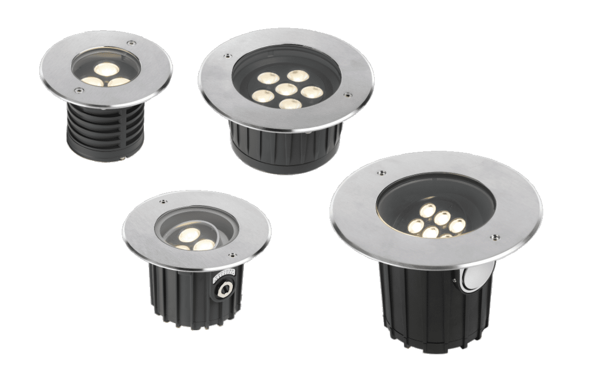 BART MULTILED - Faretto da incasso a terra fisso o orientabile