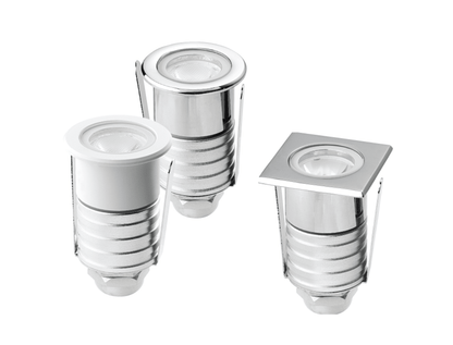 MINILED - Faretto da incasso a terra con dimensioni ridotte - tondo o quadrato