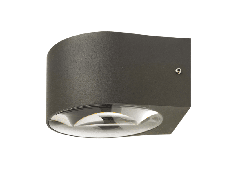 PLANET - Lampada a parete o soffito con una o due emissioni di luce - Colore Antracite o Grigio