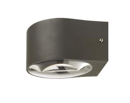 PLANET - Lampada a parete o soffito con una o due emissioni di luce - Colore Antracite o Grigio
