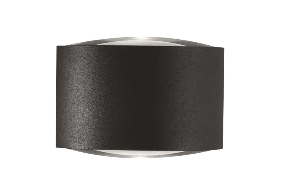 PLANET - Lampada a parete o soffito con una o due emissioni di luce - Colore Antracite o Grigio