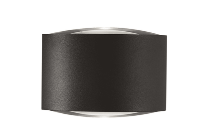 PLANET - Lampada a parete o soffito con una o due emissioni di luce - Colore Antracite o Grigio