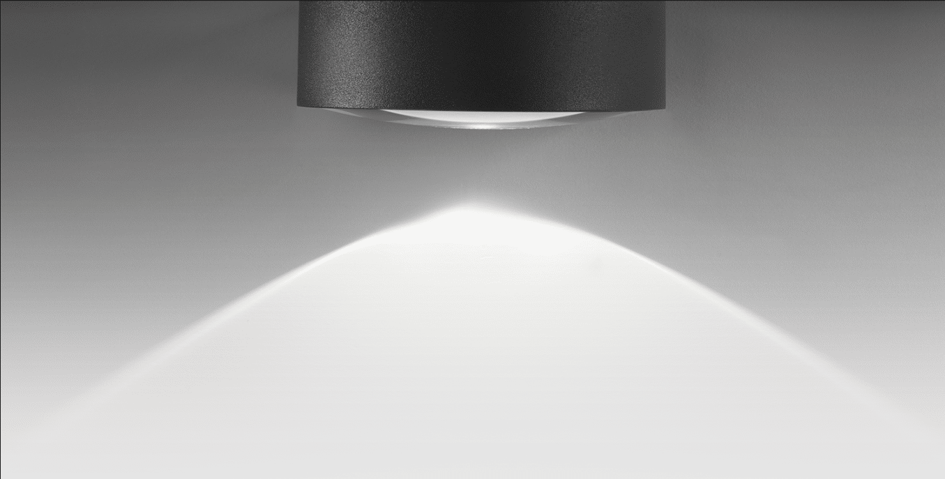 PLANET - Lampada a parete o soffito con una o due emissioni di luce - Colore Antracite o Grigio
