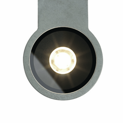 DAVON - Lampada da soffitto/parete con emissione singola o doppia - Finitura Cemento