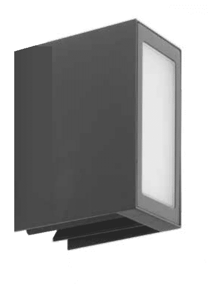 WIN - Lampada con cut-off regolabile a doppia emissione con o senza diffuser - Colori Antracite, Grigio e Bianco