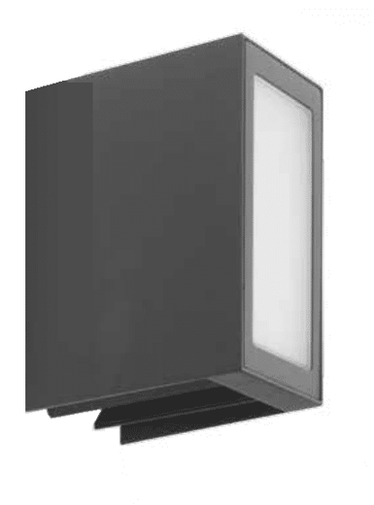 WIN - Lampada con cut-off regolabile a doppia emissione con o senza diffuser - Colori Antracite, Grigio e Bianco