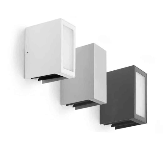 WIN - Lampada con cut-off regolabile a doppia emissione con o senza diffuser - Colori Antracite, Grigio e Bianco