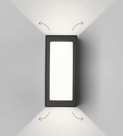 WIN - Lampada con cut-off regolabile a doppia emissione con o senza diffuser - Colori Antracite, Grigio e Bianco