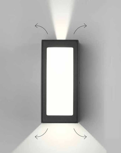 WIN - Lampada con cut-off regolabile a doppia emissione con o senza diffuser - Colori Antracite, Grigio e Bianco