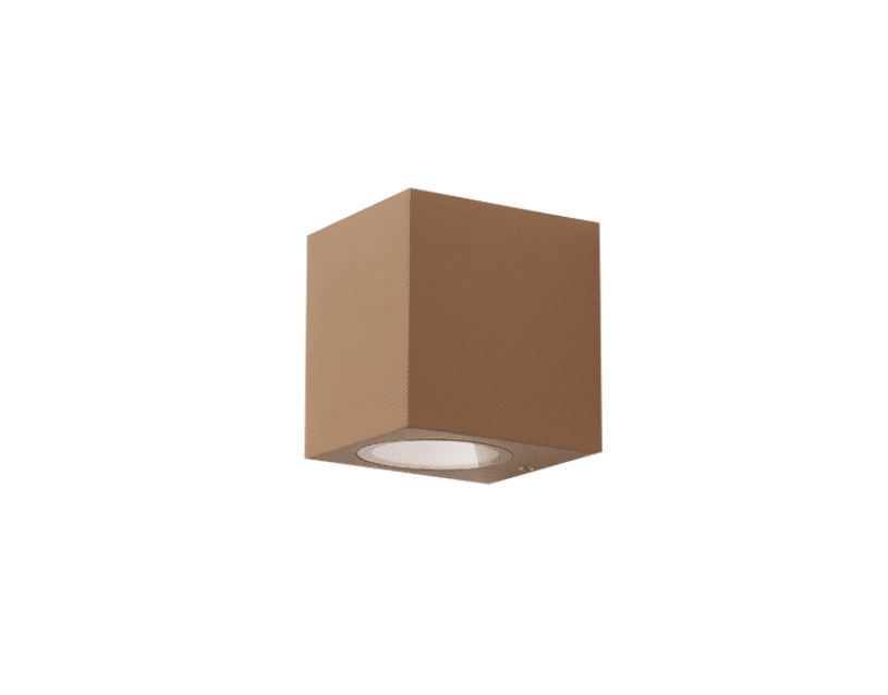 MARK - Lampada ad una o due emissioni luminose - Colori Grigio, Bianco e Ruggine