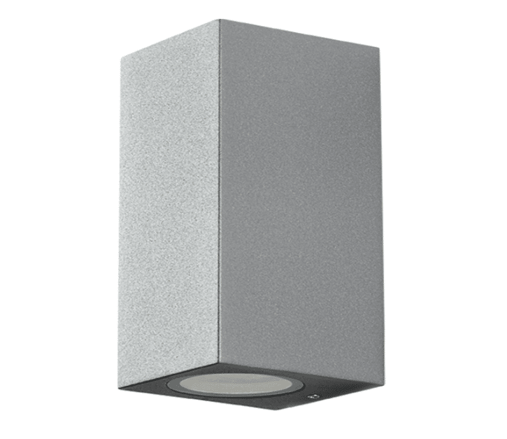 MARK - Lampada ad una o due emissioni luminose - Colori Grigio, Bianco e Ruggine