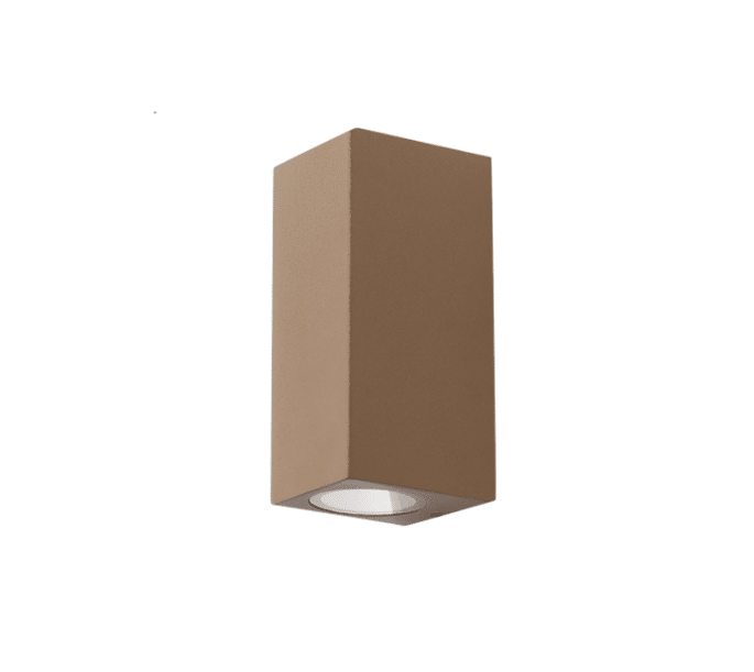 MARK - Lampada ad una o due emissioni luminose - Colori Grigio, Bianco e Ruggine