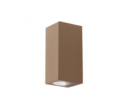 MARK - Lampada ad una o due emissioni luminose - Colori Grigio, Bianco e Ruggine