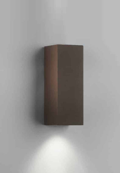 MARK - Lampada ad una o due emissioni luminose - Colori Grigio, Bianco e Ruggine