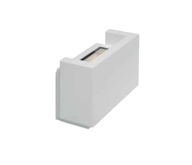 BRICK - Proiettore a terra o parete - Colori Grigio e Bianco