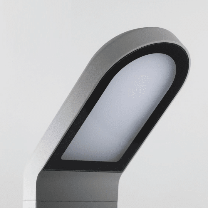 PERTH - Lampada a parete con testa ottica inclinata - Colore Grigio