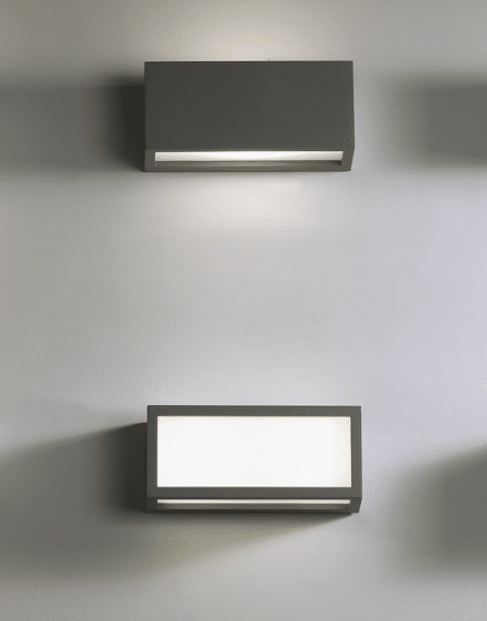 CONNECTION - Lampada a luce diffusa o Up/Downlight - Colori Grigio, Ruggine e Bianco