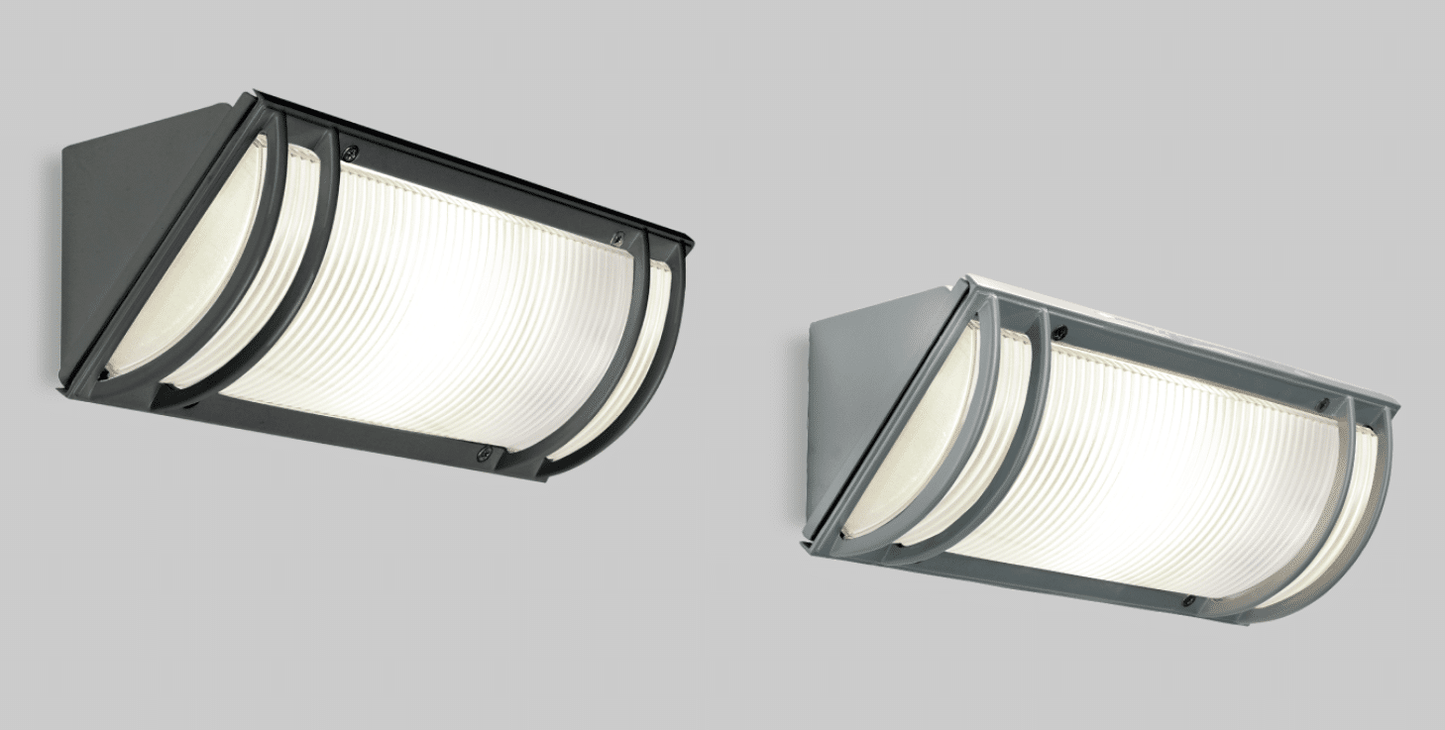 ANGOLO - Lampada a parete con luce diffusa - Colori Antracite e Grigio