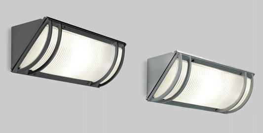 ANGOLO - Lampada a parete con luce diffusa - Colori Antracite e Grigio