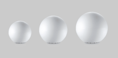 SPHERE - Lampada sferica da terra per esterni - Disponibile in tre misure - Colore Bianco Opale