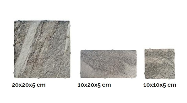 Gres spessorato PAVÉ 5 CM TIROLO - Tre misure disponibili