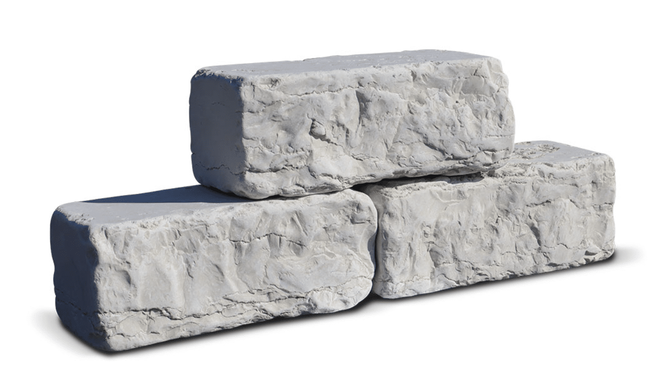 MARMO BIANCO ANTICATO - Blocchetti per Muretto in Pietra Naturale per Esterno