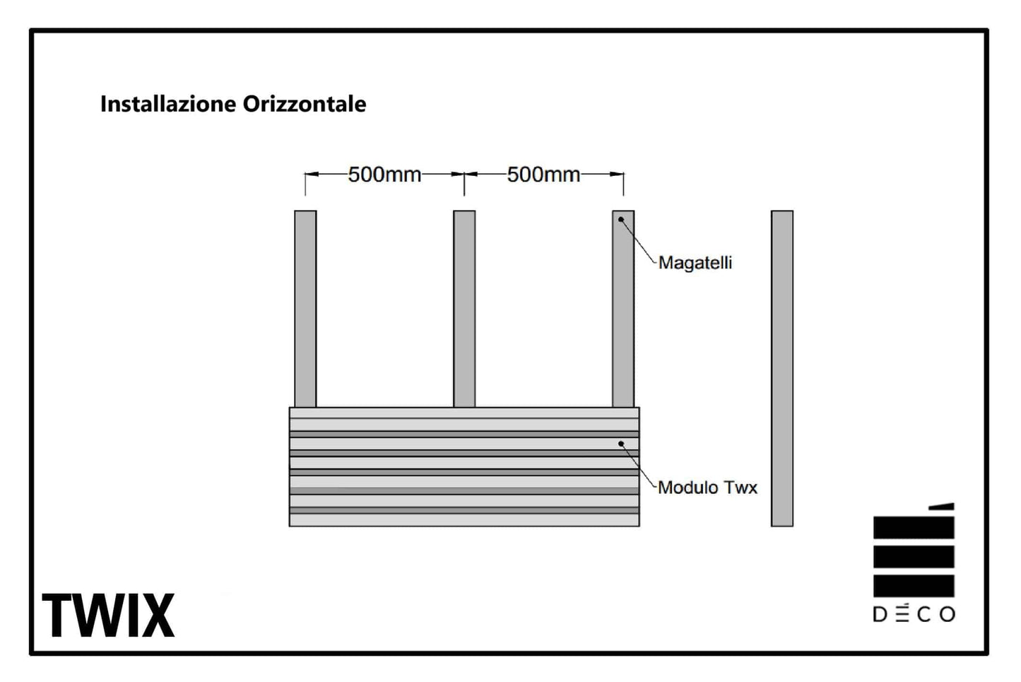 Larice Impregnato - 24x75x2030mm per TWIX ULTRASHIELD e FIREWALL TWIX