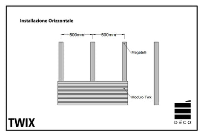 Larice Impregnato - 24x75x2030mm per TWIX ULTRASHIELD e FIREWALL TWIX