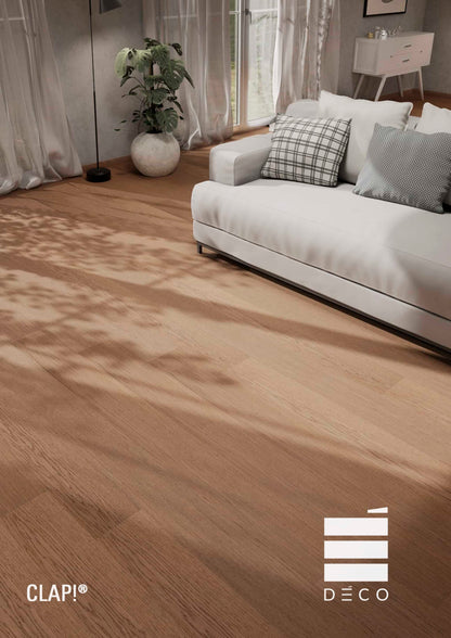 CLAP REAL! - Pavimento a posa immediata - Doga Iurta (Rovere Naturale) 8x190x1900mm