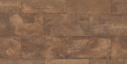 Gres spessorato METALLICO CORTEN RUST 60x120x2 cm - da pavimentazione e rivestimento