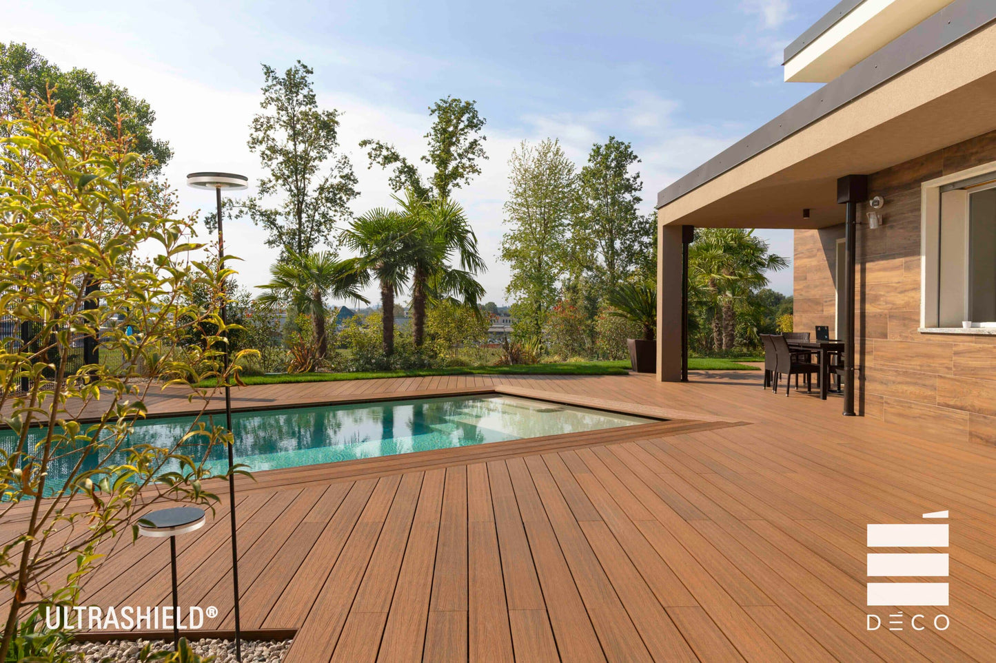 OUTLET - 100 MQ DOGHE ULTRASHIELD TEAK KIT PRONTO- Pavimento per esterno - Doga Classica - 23x138x2200mm