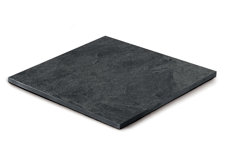 Gres spessorato MUSEO ARDESIA NERA 60x60x2 cm
