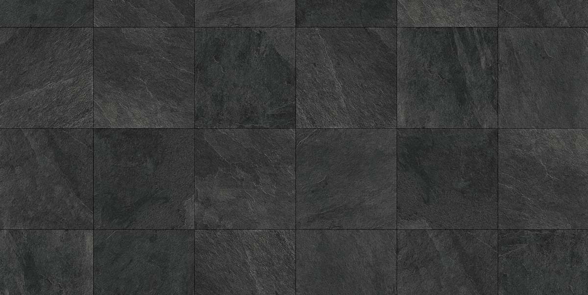 Gres spessorato MUSEO ARDESIA NERA 60x60x2 cm