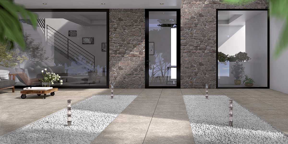 Gres spessorato MUSEO PIERRE BLUE GREY 60x60x2 cm
