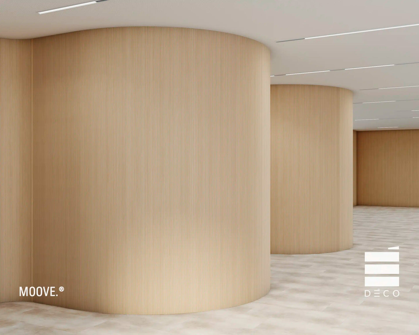 MOOVE.NATURAL- Rivestimento a posa immediata – Finitura Cotton – Doga Bromo 5+12x620x3050 mm