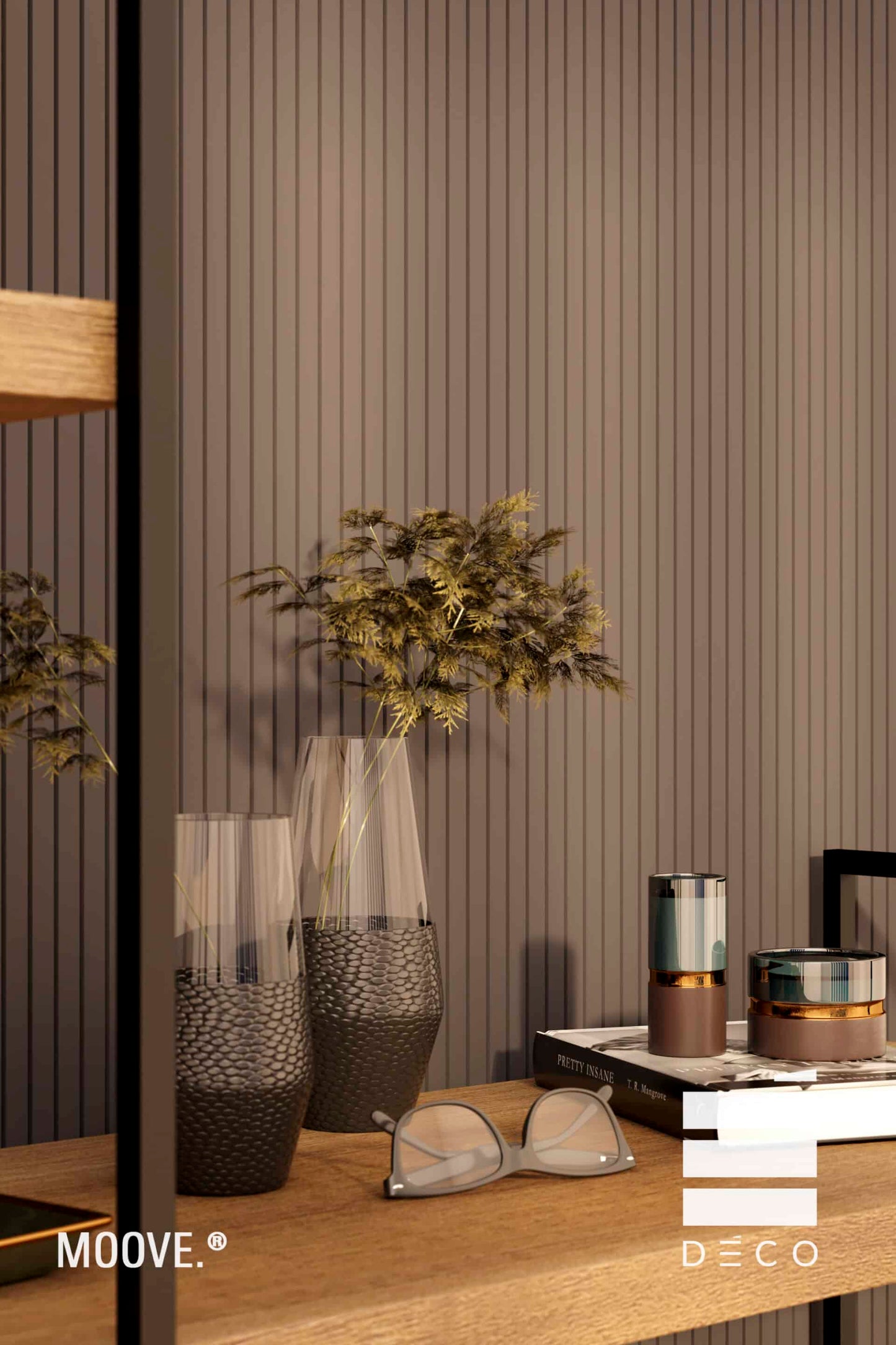 MOOVE.VITTER- Rivestimento a posa immediata - Doga Kilimangiaro 5x620x3050 mm - Colori Neutri