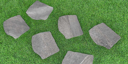 Gres spessorato PASSO GIAPPONESE DARK GREY - Ø 42-36x2 cm